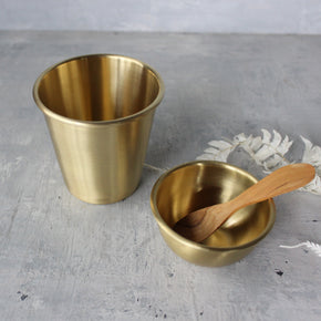 Little Brass Plates, Cup & Bowl
