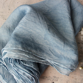 Indigo Dye Silk Scarves
