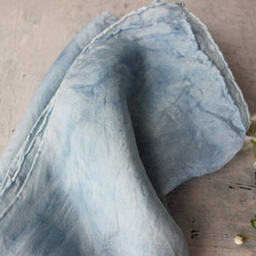 Indigo Dye Silk Scarves