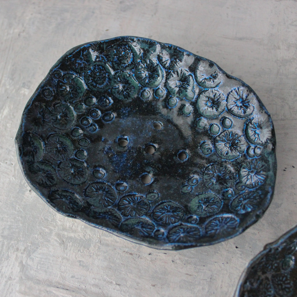 Ceramic Soap Dishes : Blue