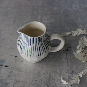 Little Ceramic Jug : Blue Lines #3