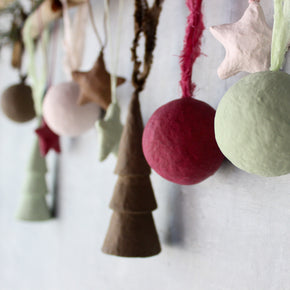 Danish Christmas Decorations : Stars + Trees + Baubles