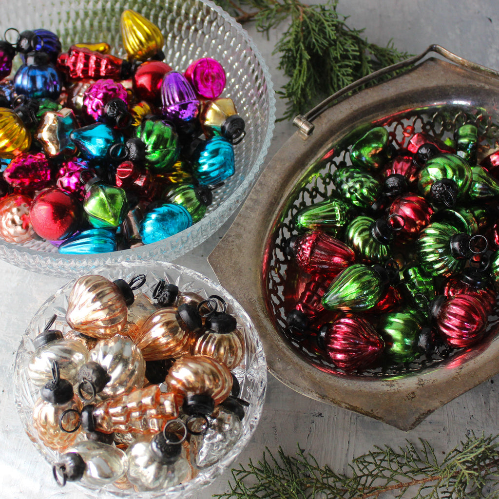 Glass Christmas Ornaments Mini