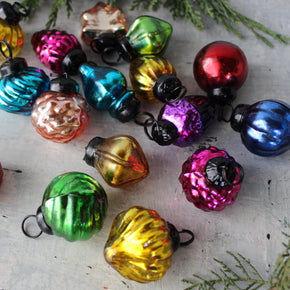 Glass Christmas Ornaments Mini