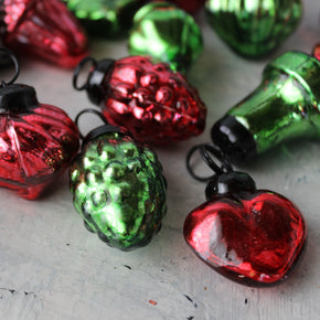 Glass Christmas Ornaments Mini