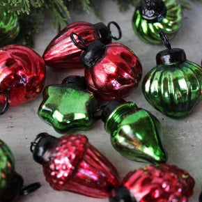 Glass Christmas Ornaments Mini