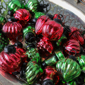 Glass Christmas Ornaments Mini