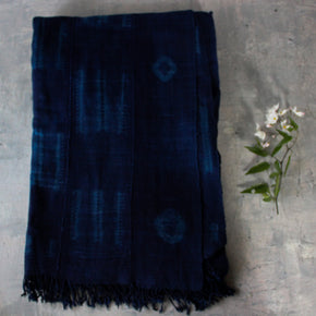Mossi Indigo Cotton Stole No.3
