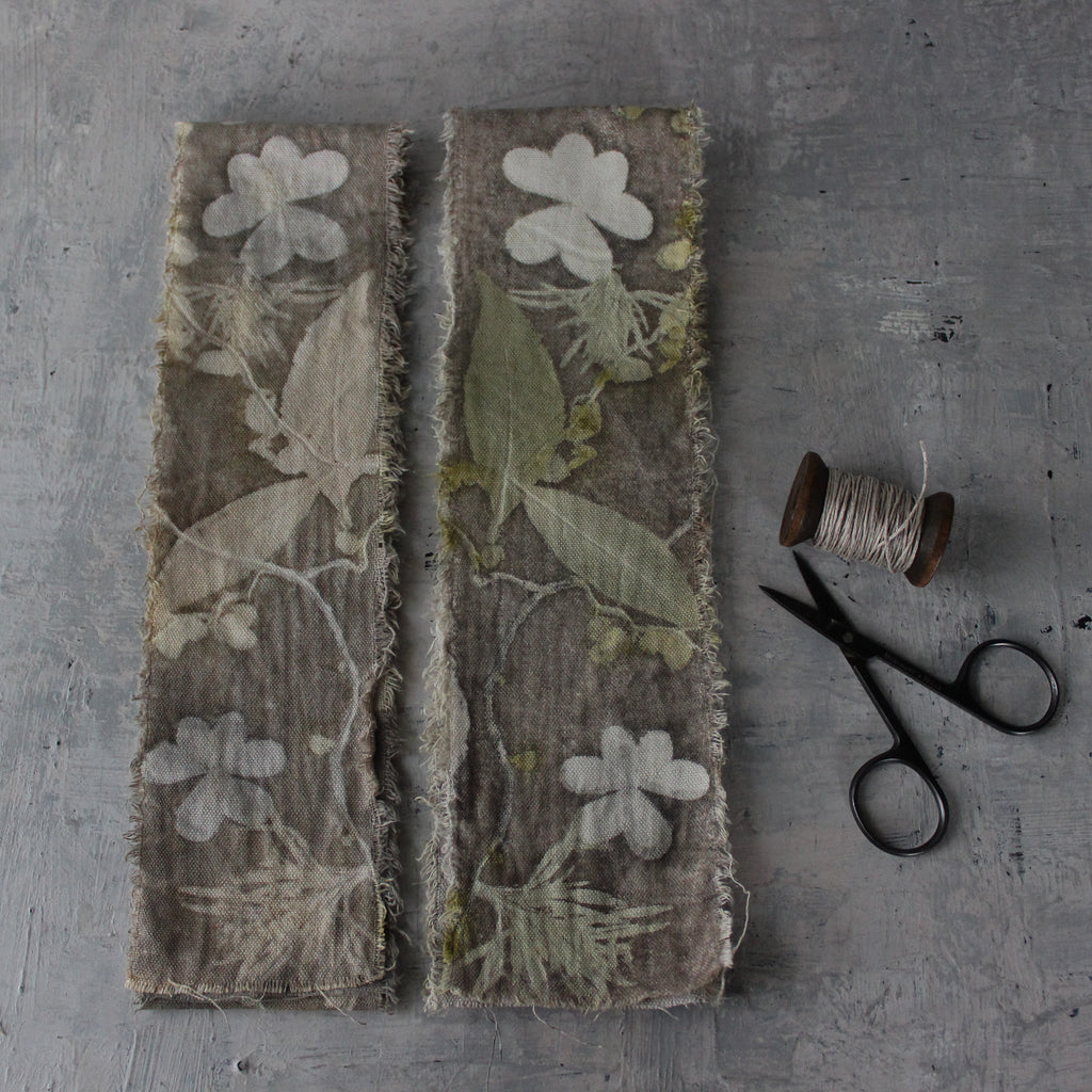 Eco-Print Calico Ribbon