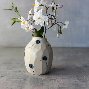 Little Faceted Dandelion Vase