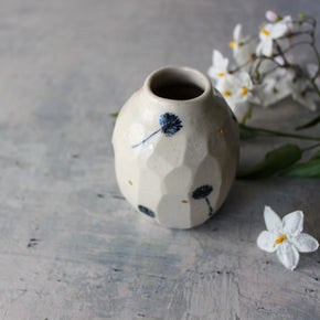 Little Faceted Dandelion Vase