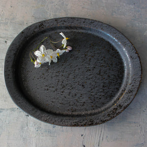 Minoyaki Kayame Black Plate