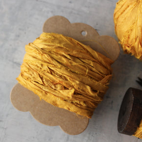 Botanical Dye Silk Ribbon