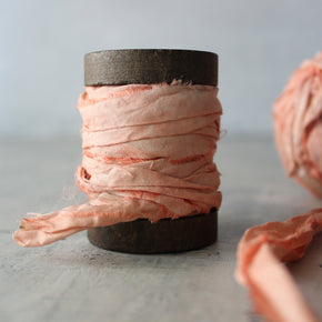 Botanical Dye Silk Ribbon Bobbins