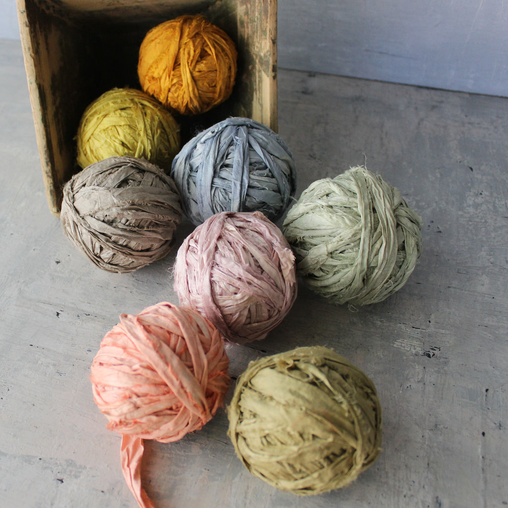 Botanical Dye Silk Ribbon