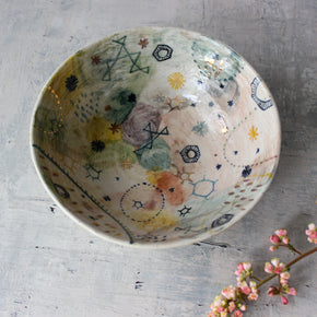 Stars & Cells Ceramic Bowl