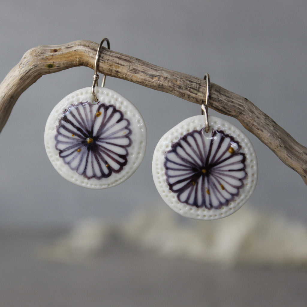 Ceramic Earrings Daisy