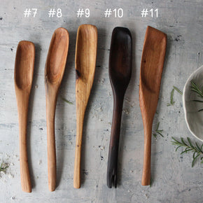 Hand Carved Wood Spoons Long