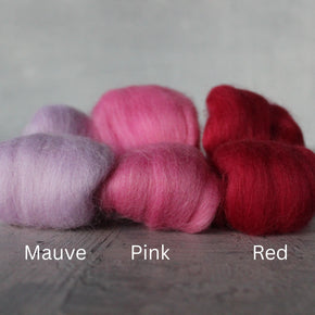 Wool Roving Coloured Fleece
