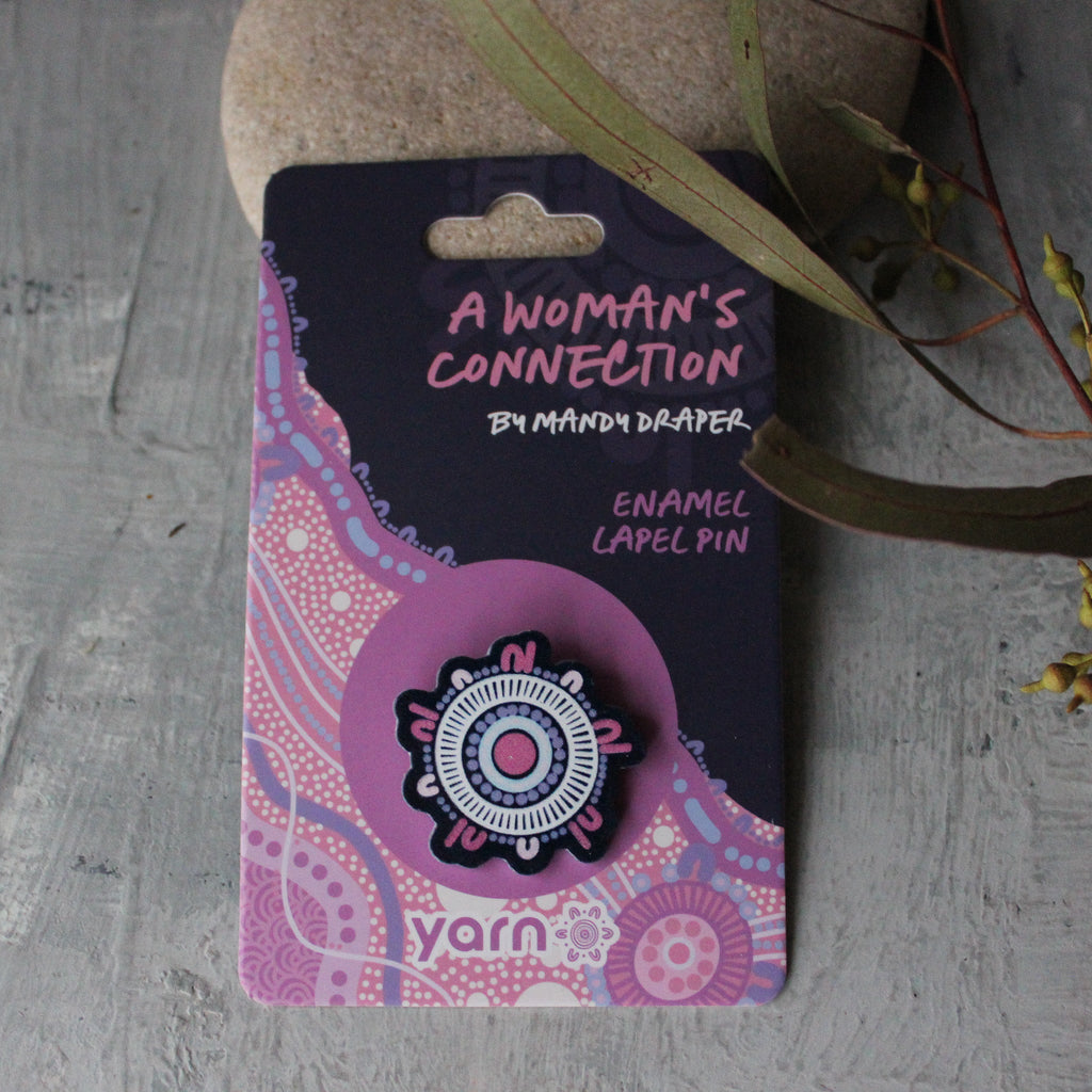 A Woman's Connection Lapel Pin - Tribe Castlemaine