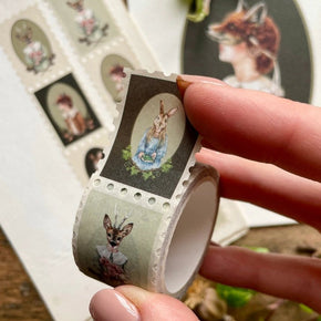 Animal Masks Stamp Washi Tape - Tribe Castlemaine