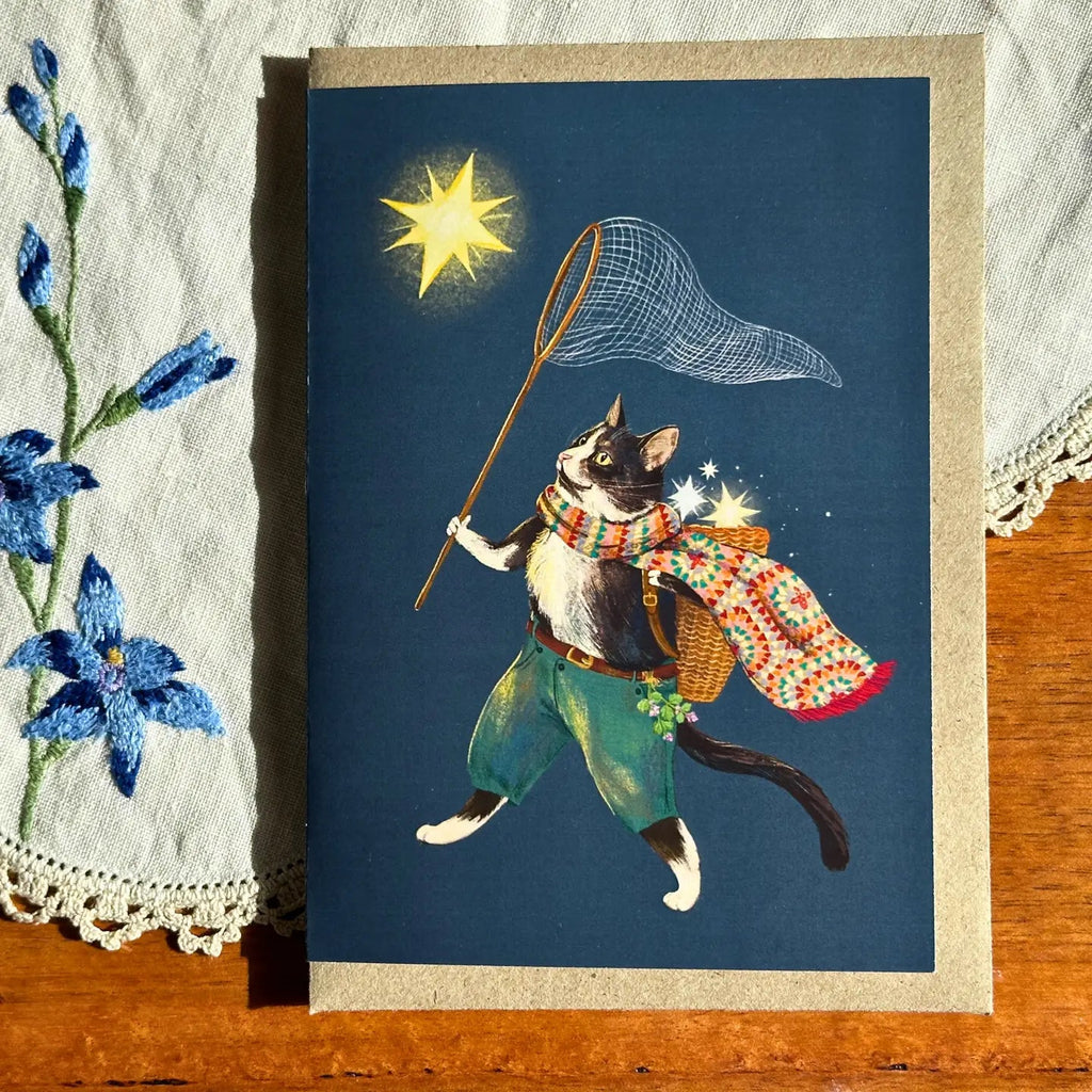 Anna Seed Card Ashy Cat - Tribe Castlemaine
