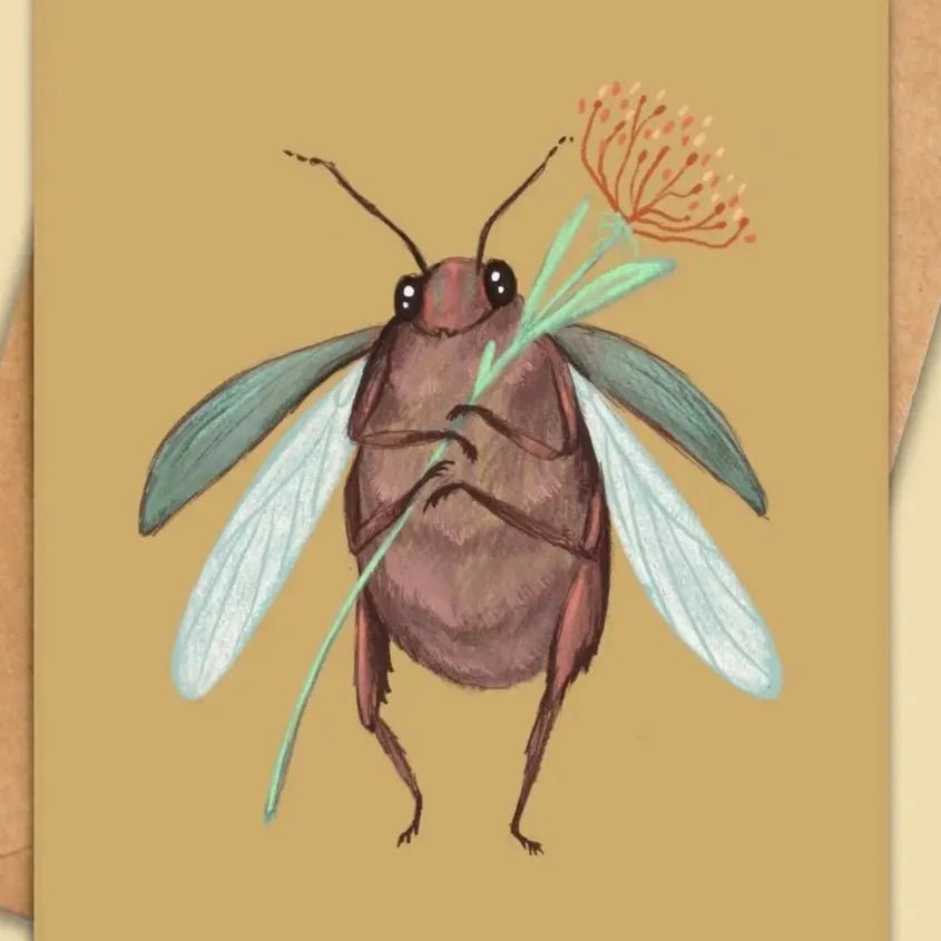 Anna Seed Card Cute Beetle - Tribe Castlemaine