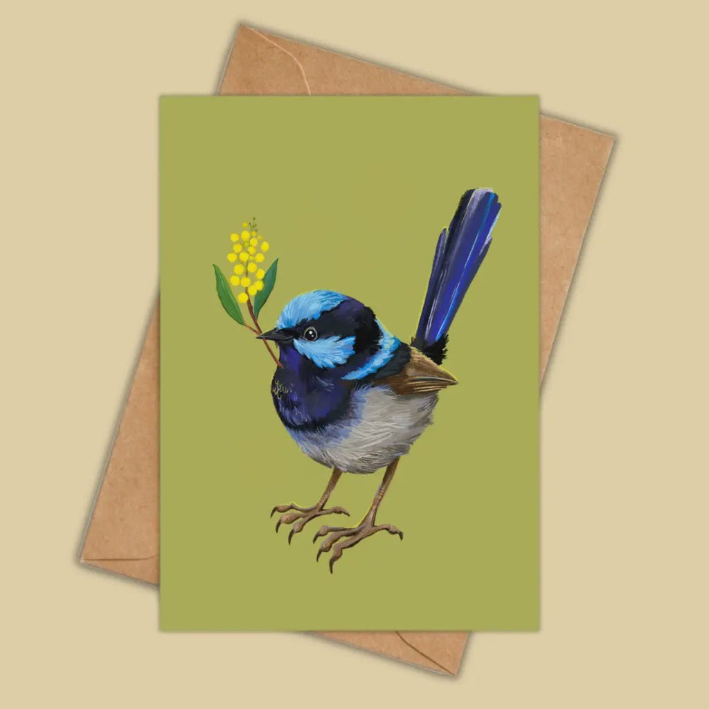 Anna Seed Card Fairy Wren - Tribe Castlemaine