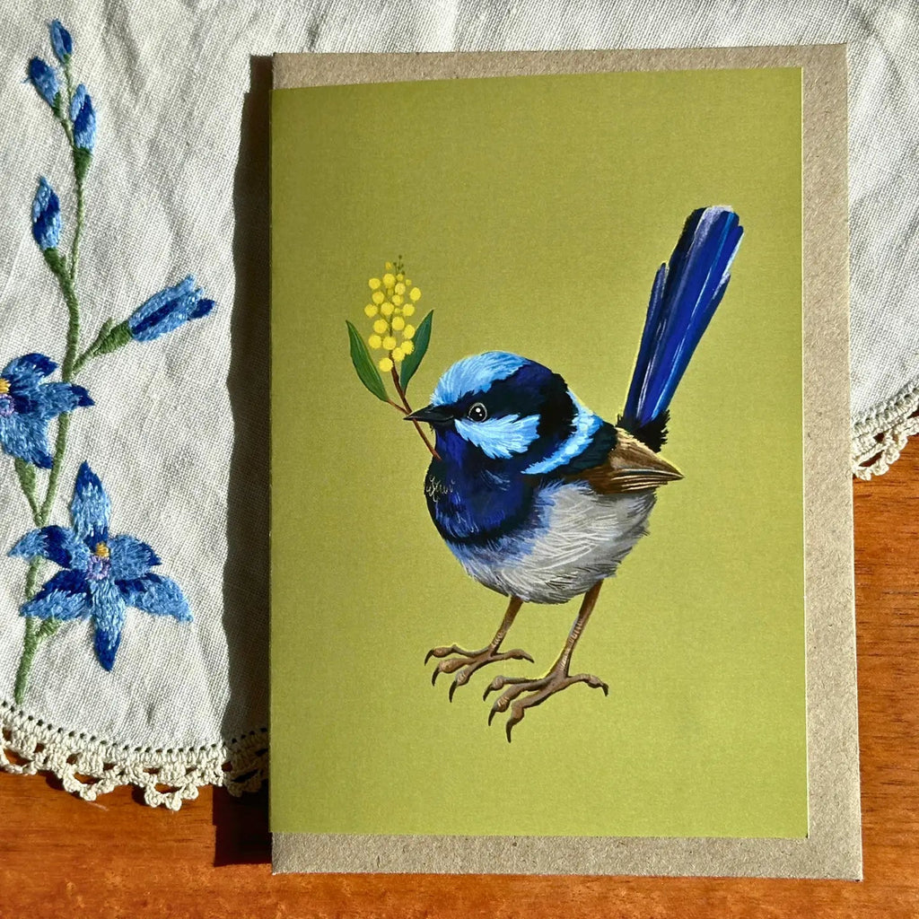 Anna Seed Card Fairy Wren - Tribe Castlemaine