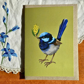 Anna Seed Card Fairy Wren - Tribe Castlemaine