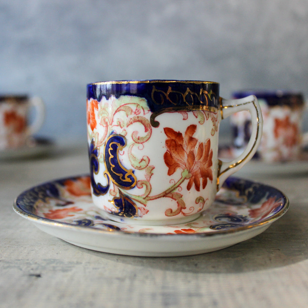 Antique Lisbon Demitasse Cup & Saucer Set - Tribe Castlemaine