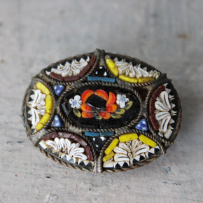 Antique Micro Mosaic Brooch - Tribe Castlemaine
