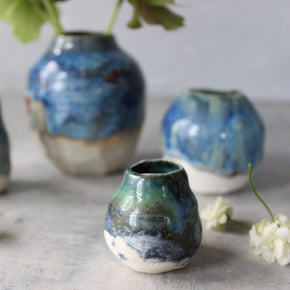 Blue Bud Vases - Tribe Castlemaine