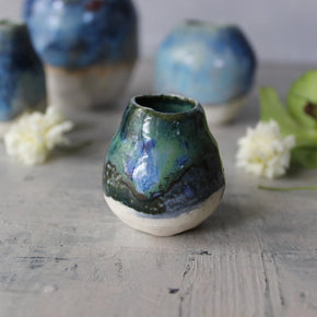 Blue Bud Vases - Tribe Castlemaine