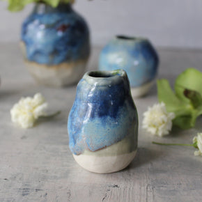 Blue Bud Vases - Tribe Castlemaine