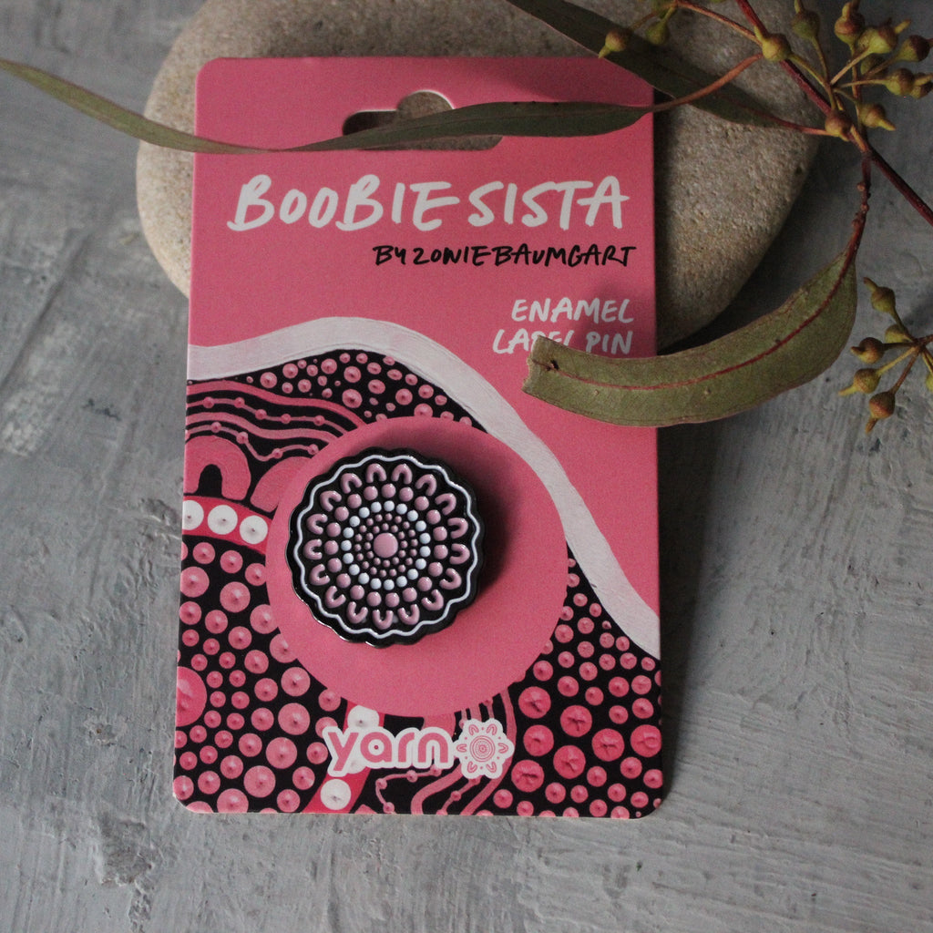 Boobie Sista Lapel Pin - Tribe Castlemaine