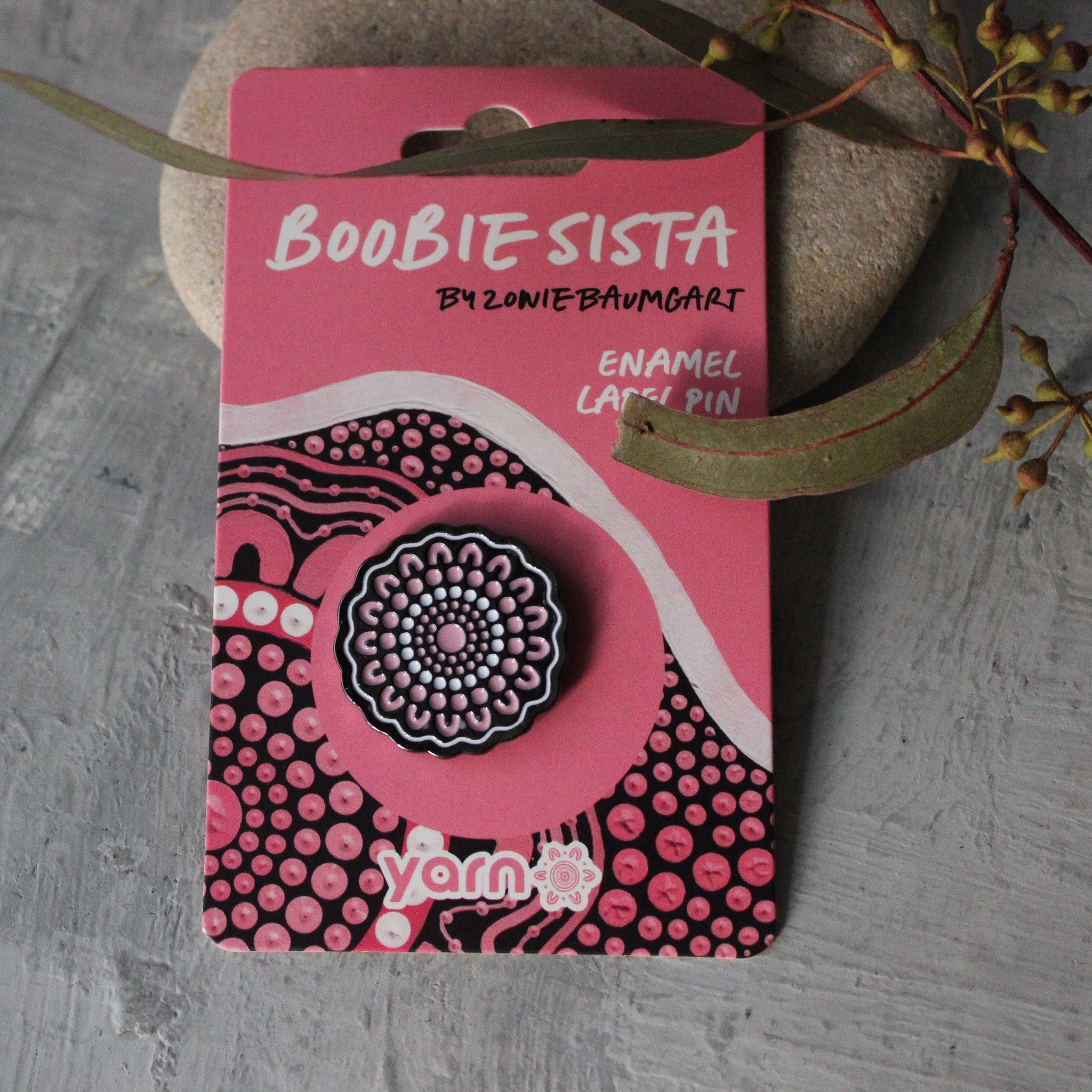 Boobie Sista Lapel Pin - Tribe Castlemaine