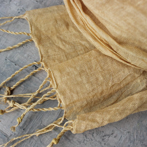 Botanical Dye Linen Scarves - Tribe Castlemaine