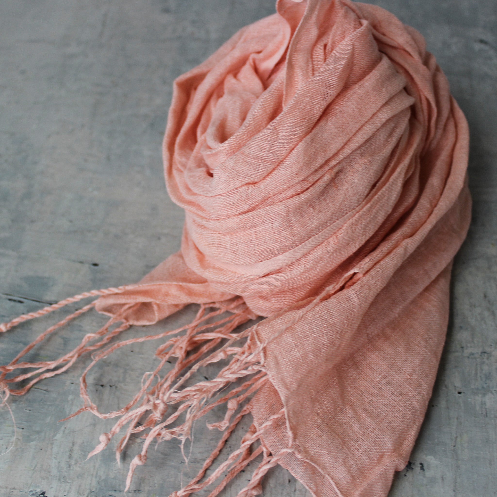 Botanical Dye Linen Scarves - Tribe Castlemaine