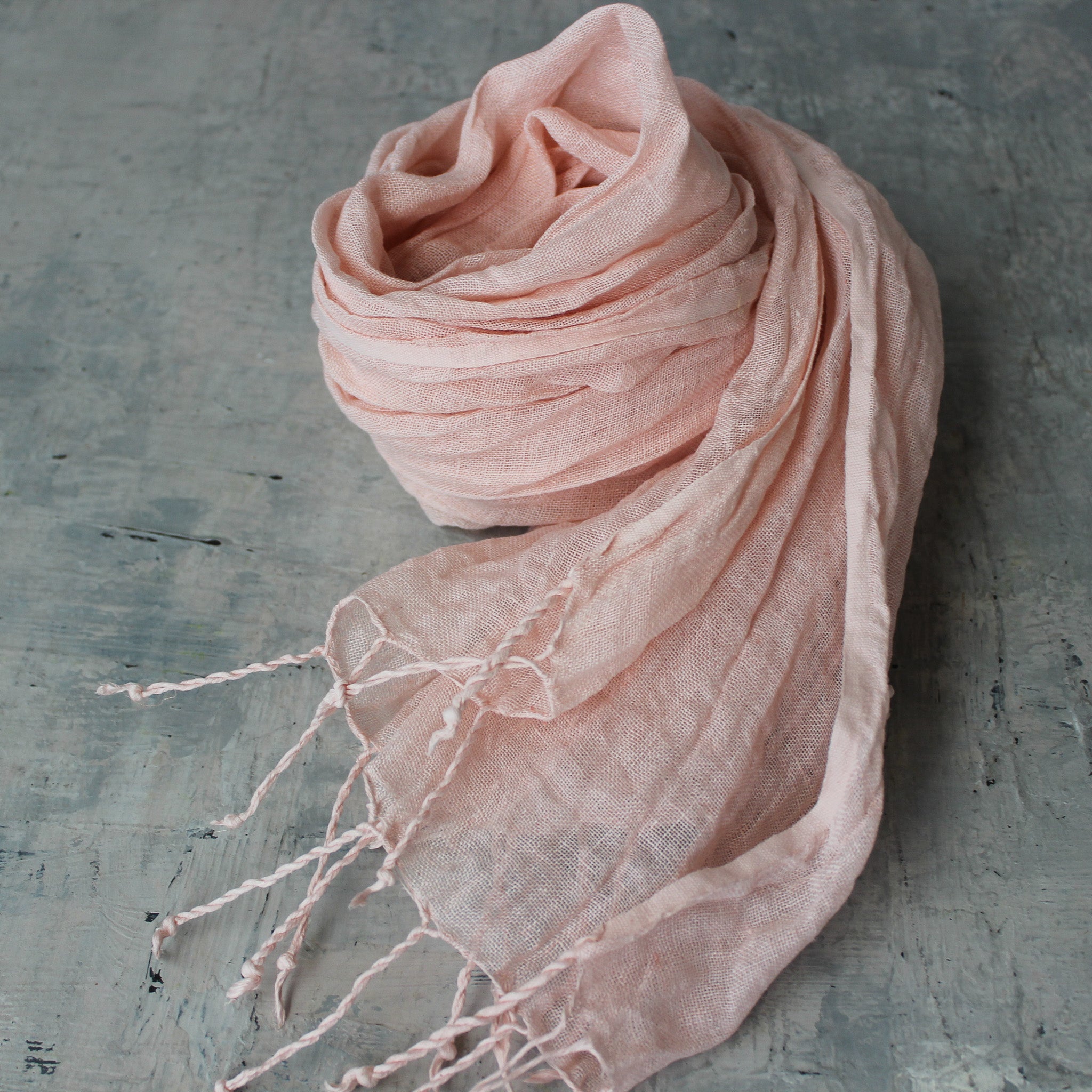 Botanical Dye Linen Scarves - Tribe Castlemaine