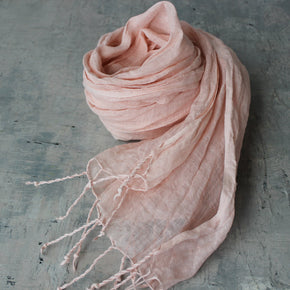 Botanical Dye Linen Scarves - Tribe Castlemaine
