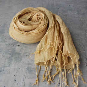 Botanical Dye Linen Scarves - Tribe Castlemaine