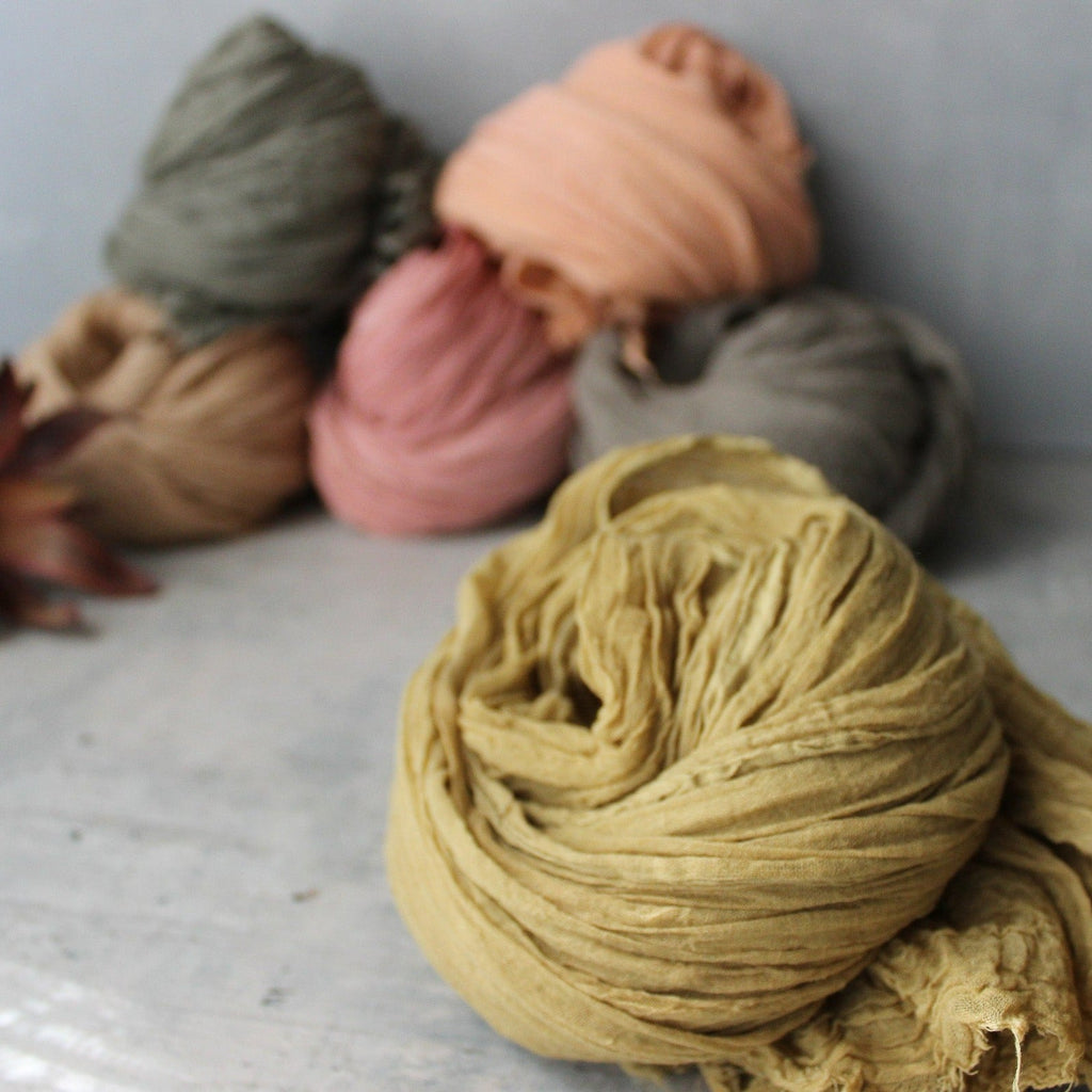 Botanical Dye Muslin Scarves - Tribe Castlemaine