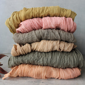 Botanical Dye Muslin Scarves - Tribe Castlemaine