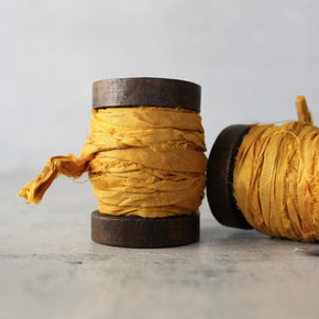Botanical Dye Silk Ribbon Bobbins - Tribe Castlemaine
