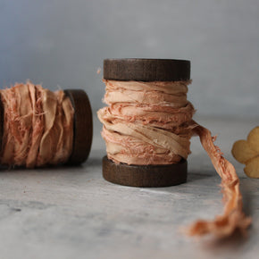 Botanical Dye Silk Ribbon Bobbins - Tribe Castlemaine