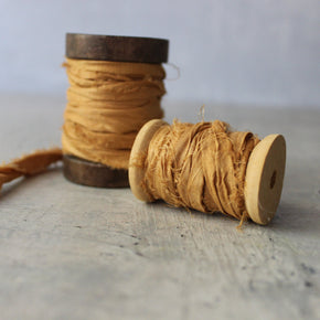 Botanical Dye Silk Ribbon Bobbins - Tribe Castlemaine