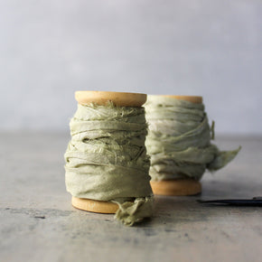 Botanical Dye Silk Ribbon Bobbins - Tribe Castlemaine