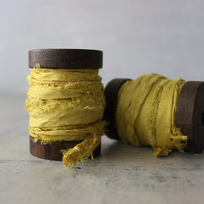 Botanical Dye Silk Ribbon Bobbins - Tribe Castlemaine