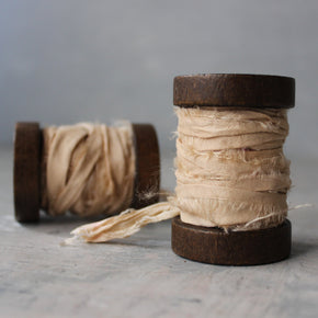 Botanical Dye Silk Ribbon Bobbins - Tribe Castlemaine